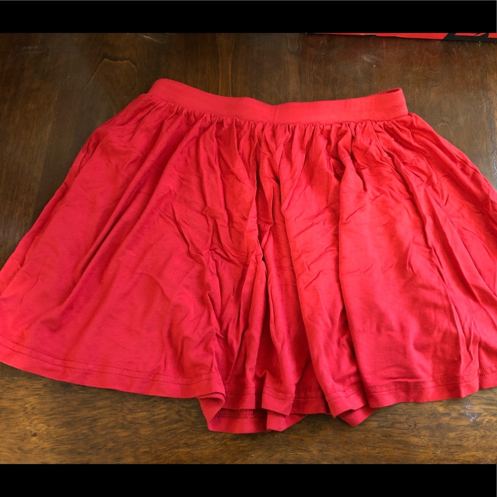 Red Asos miniskirt